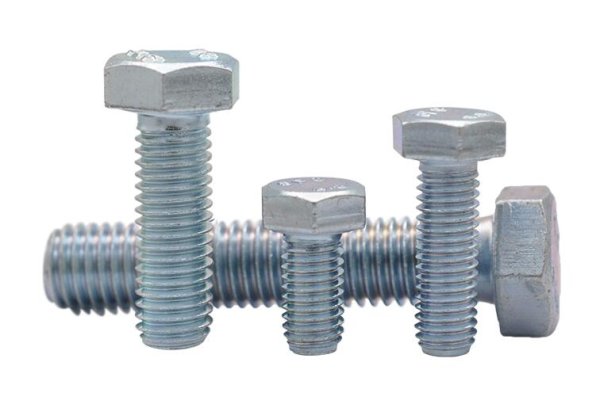vít bulông hexagon ngoài mạ kẽm cấp bền 4.8